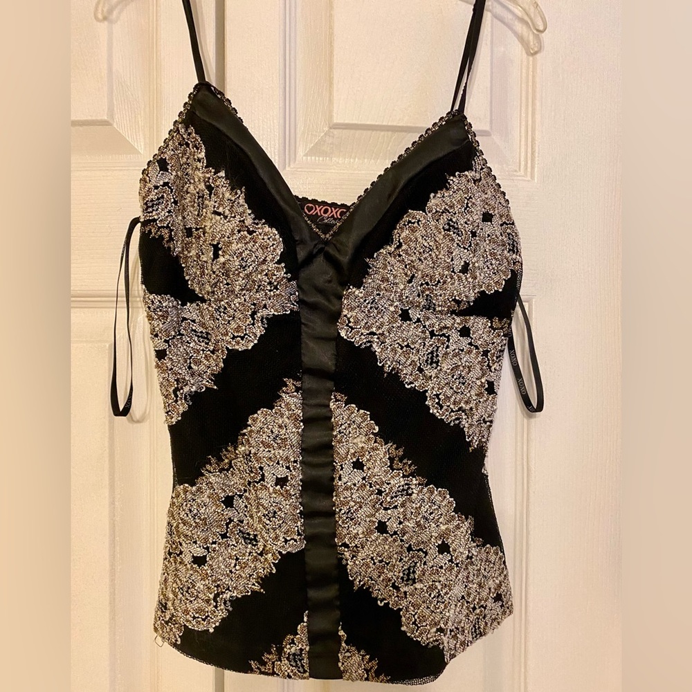 Beautiful spaghetti strap top and skirt.